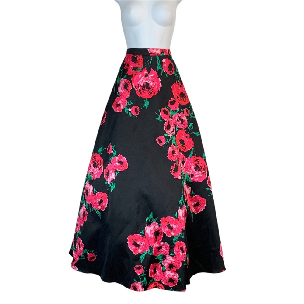 B. DARLIN Full Length Floral Skirt w/ Tulle Sz 5/6